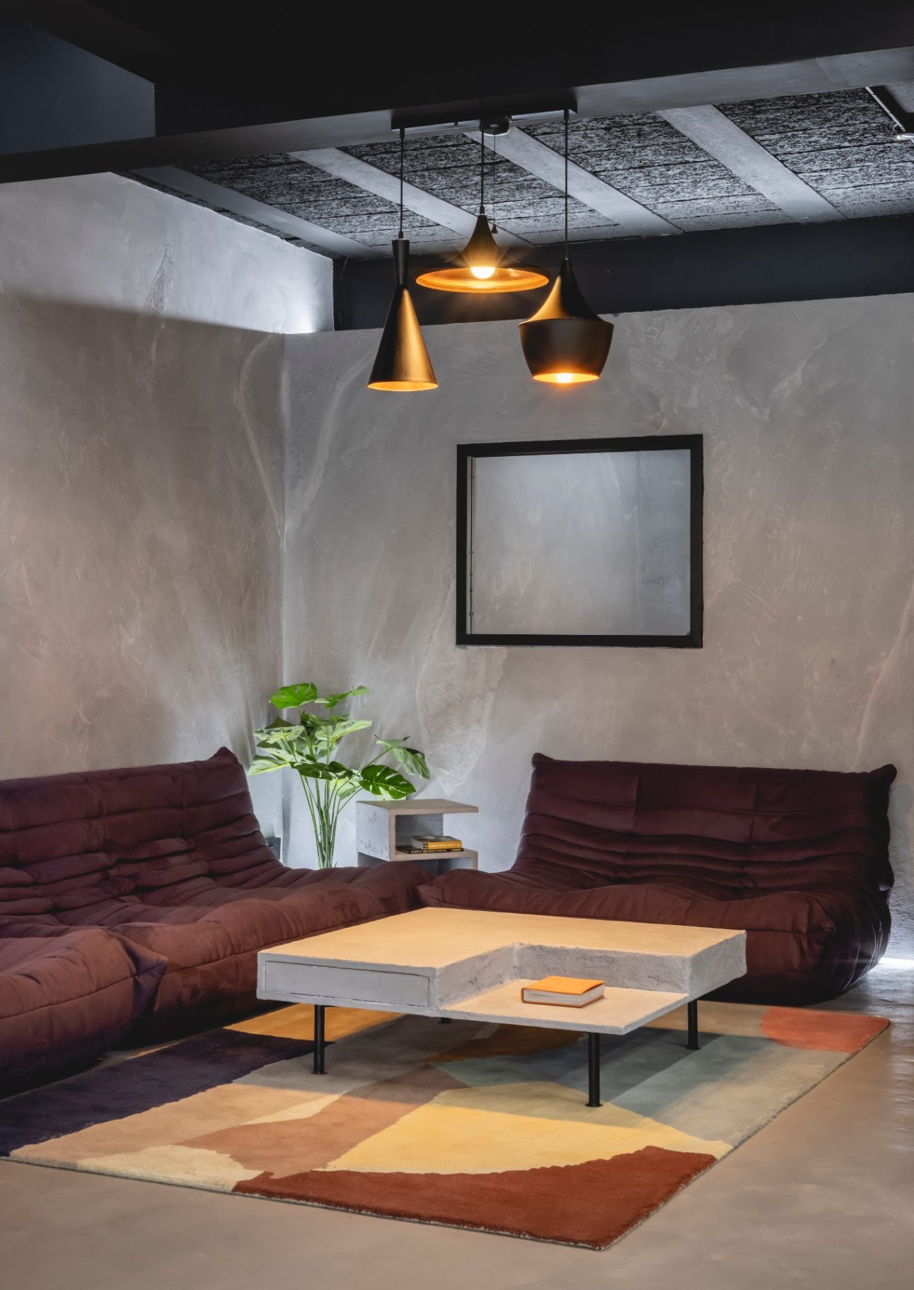 Wider view of the lounge